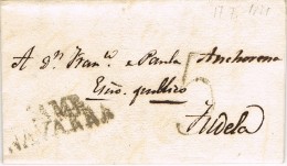 18057. Carta Entera Pre Filatelica PAMPLONA 1821 A Tudela - ...-1850 Prefilatelia