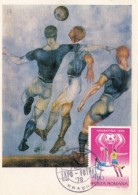 SOCCER, PHILATELIC EXHIBITION, ARGENTINA'78 WORLD CUP, CM, MAXICARD, CARTES MAXIMUM, 1978, ROMANIA - Cartas & Documentos