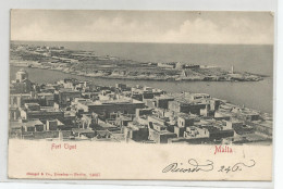 Malte - Malta - Fort Tigné Ed Stengei Desden Berlin 14057 - Timbre Poste Italiane Dos Voir Scan - Malta