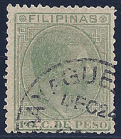 ESPAÑA/FILIPINAS 1886/89 - Edifil #75 - VFU - Ejemplar Excelente, RARO!... - Philippinen