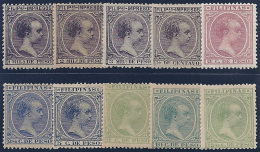 ESPAÑA/FILIPINAS 1890 - Edifil #76/85 - MLH * - Philippines