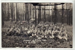 BITCHE - 1924 - REGIMENT - A LA SOUPE - CARTE PHOTO MILITAIRE - Regimente