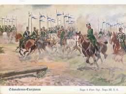 Döbrich-Steglitz - Soldaten Des Bayr. 2. Chev. Rgt. Bayr. III. A. R.  OLD POSTCARD - Döbrich-Steglitz