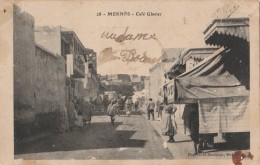 CPA Maroc, Meknés Café Glacier - Animée - Meknès