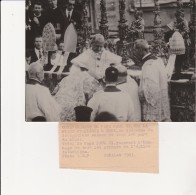 PHOTO AGENCE DE PRESSE ADP - COURONNEMENT DU PAPE PAUL VI - JUILLET 1963 - Célébrités