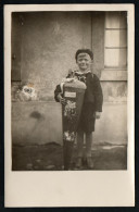 2480 - Altes Foto - Junge Schulanfang Schulgang Zuckertüte Schultüte Ca. 1930 - Primo Giorno Di Scuola