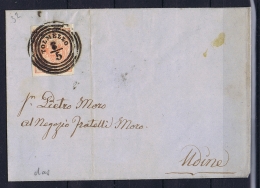 Osterreich Lombardei Venetien Sa 3 Type I Cover Tolmezzo To  18-05-1855  Lombardo Veneto - Lettres & Documents