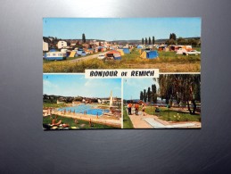 Carte Postale Ancienne : Luxemborg : Bonjour De REMICH : Camping, Piscines, Golf Miniature - Remich