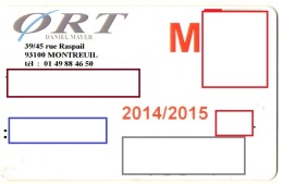 CARTE D'ENTREPRISE  ORT - Andere & Zonder Classificatie