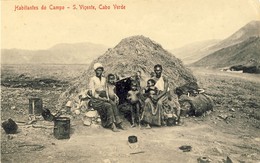 CABO VERDE, SÃO VICENTE, Habitantes Do Campo,  2 Scans - Kaapverdische Eilanden