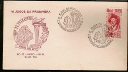 Brazil & FDC VI Edition Of  Spring Games, Rio De Janeiro 1954 (585) - FDC