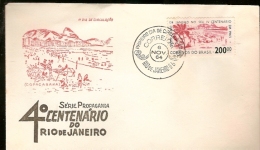 Brazil & FDC IV Centenary Of The City Of Rio De Janeiro, Copacabana, Rio De Janeiro 1964 (760) - FDC