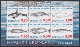 Greenland 1996 Whales M/s ** Mnh (GL136) - Blokken