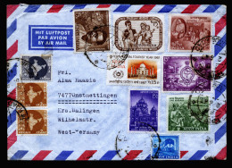 A4012) Indien India Airmail Cover From 2.7.1967 To Germany - Briefe U. Dokumente
