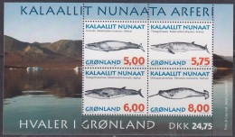Greenland 1997 Whales M/s  ** Mnh (GL151) - Blocs