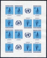 HUNGARY 1979 Declaration Of Human Rights Imperforate Sheetlet MNH / **..  Michel 3334B - Blocks & Sheetlets