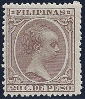 ESPAÑA/FILIPINAS 1891/93 - Edifil #102 - MLH * - Philippines