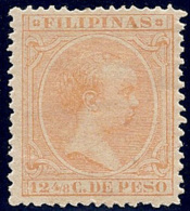ESPAÑA/FILIPINAS 1891/93 - Edifil #100 - MLH * Amarillo - Philippinen