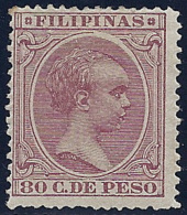 ESPAÑA/FILIPINAS 1896/97 - Edifil #130 - MLH * - Philippinen