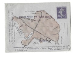Entier Enveloppe Pneumatique De Marseille - Pneumatic Post