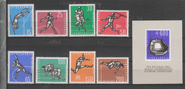 Yvert 914 / 921 + Bloc 9 ** Neuf Sans Charnière Athlétisme - Unused Stamps