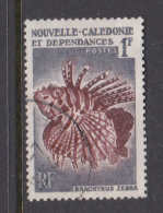 New Caledonia SG 344 1959 Sea Life 1F Used - Oblitérés