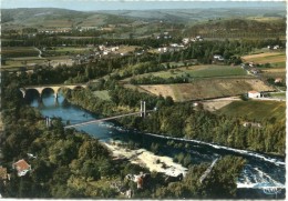 CPSM 81 ST SULPICE LA POINTE LES DEUX PONTS SUR L AGOUT VUE AERIENNE 1968   Grand Format 15 X 10,5 - Saint Sulpice