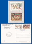 FINLAND 1982  MAXIMUM  CARD   CHRISTMAS    FACIT 918-919 - Tarjetas – Máximo