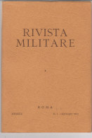 RA#61#03 RIVISTA MILITARE N.1 Gen 1972/GUERRA IN MONTAGNA/CORAZZATI/GUERRA ESTREMO ORIENTE 1945/GARIBALDI - Italiaans