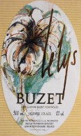 ETIQUETTE De VIN - BUZET 12° - Le Lys 50cl - Buzet Contrôlé - En Parfait Etat - - Lilies