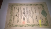 127) AZIONI TEDESCHE 1927 DEUTSCHE CENTRAL-BODENKREDIT VEREINIGUNG 1000 GOLDMARK, VEDI FOTO - Bank & Insurance