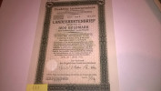 111) AZIONI TEDESCHE 1930 PREUBISCHE LANDESRENTENBANK 1000 GOLDMARK, VEDI FOTO - Bank & Insurance