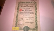 105) AZIONI TEDESCHE 1928 RHEINISCH-WESTFALISCHE BODEN-CREDIT-BANK 500 GOLDMARK, VEDI FOTO - Bank & Insurance