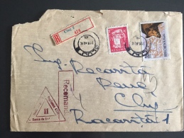 Lettre 1964 Registred Cluj 2 Banca De Stat - Marcophilie