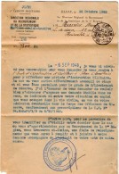 VP4629 - MILITARIA - Lettre Du Directeur Régional Du Recrutement à DIJON Caserne Vaillant Pour MONTBELIARD - Documents