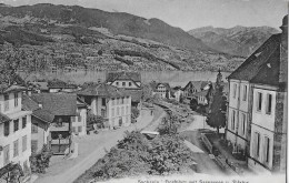 SACHSELN → Dorfplatz Und Strasse Gegen Den See, Ca.1910 - Sachseln