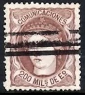 SPAIN 1870 Isabella II 200m Remainder - Gebraucht