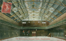 GB DUNFERMLINE / The Gymnasium, Carnegie Baths / CARTE COULEUR - Fife