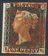GREAT BRITAIN      1, Used, Almost 4 Margins, Sound.    (gb001-20, S.G. 2.        (21-CFE - Usati