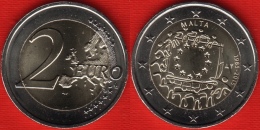 Malta 2 Euro 2015 "Flag Of Europe" BiMetallic UNC - Malte