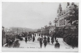 MONTE CARLO - N° 227 - LES TERRASSES AVEC PERSONNAGES - CPA NON VOYAGEE - Terrassen