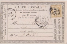 France Entier Postale, Postal Stationary Card, Used With Postmark 32 - Vorläufer