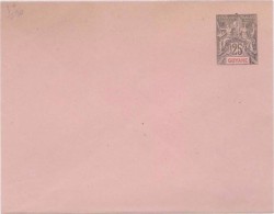 France Guyane, French Guiana, Entier Postale, Postal Stationary Envelope, Mint - Storia Postale