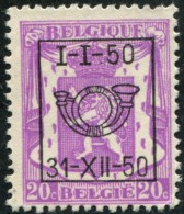 COB  Typo  601 - Typo Precancels 1936-51 (Small Seal Of The State)