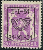 COB  Typo  611 - Typo Precancels 1936-51 (Small Seal Of The State)