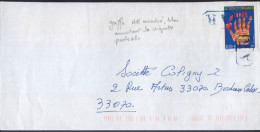 Lettre De (peut-être Eysines) L'affranchissement A été Annulé Avec La Griffe Noire AR Apposée 2 Fois - Lettres & Documents
