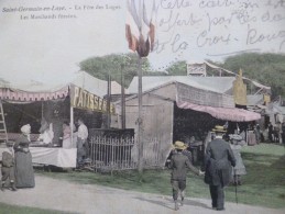 CPA 78 Yvelines Saint Germain En Laye  La Fête Des Loges Les Marchands Forain Fête Foraine Rare!! - St. Germain En Laye