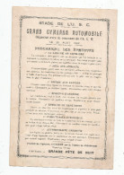 G-I-E , Programme , 1923 , GYMKANA AUTOMOBILE , Stade De L'U.S.C. , Chatellerault , Concert , Grande Fête De Nuit - Programma's