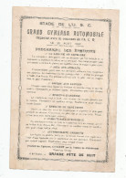 G-I-E , Programme , 1923 , GYMKANA AUTOMOBILE , Stade De L'U.S.C. , Chatellerault , Concert , Grande Fête De Nuit - Programmi