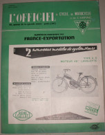 L'officiel Du Cycle, Du Motocycle Et Du Camping - Printemps 1955 - Motorfietsen